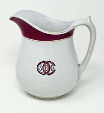 OLD COLONY STEAMBOAT CO/FALL RIVER LINE 1870S CHINA WATER PITCHER (NEW HAVEN RR) picture