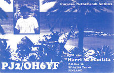 PJ2J/OH6YF QSL Card-Curacao   1991 picture