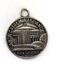Vintage Santa Catalina Island New Casino Metal Key Fob picture