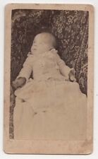 ANTIQUE CDV CIRCA 1880s WM. CHARRON CUTE BABY NAMED PEMBNROKE ONTARIO CANADA picture