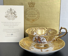 Queen Elizabeth Royal Collection 2002 Golden Jubilee Teacup & Saucer Limited Ed picture