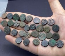 A group of 30 oriental coins. Included among other Baktrian drachms, Indian jita picture