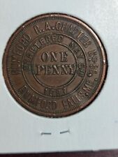 One Penny Lodge Token 1898 Rumford Falls Maine Masonic ? picture