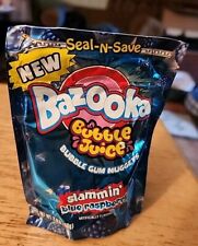 Vintage Sealed Bazooka Bubble Juice Bubble Gum Nuggets Slammin' Blue Raspberry picture