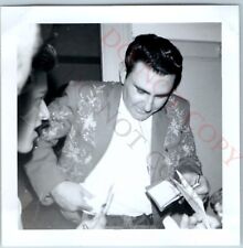 Original c1960s Webb Pierce Autographing Snapshot Real Photo Candid C44 picture