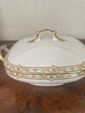 Vintage Limoges Vignaud France Loesers Square Serving Bowl With Lid picture