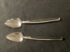 Vintage (Mar-Crest?) Ebony Elegance Spoons Pair Of 2 picture