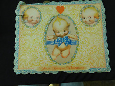 Large Vintage Kewpie Valentine Cut Out of Magazine picture