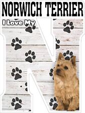 I Love My Norwich Terrier Fridge Magnet picture