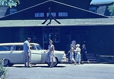 c1950s Studbaker Family Vacation~MCM Retreat~Resort~Vintage 35mm Slide picture