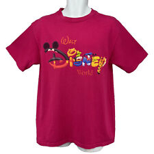 Vintage Disney World T Shirt/ Adult (L) Fuscia Mickey Inc. Made In USA picture