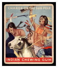 1933-40 Goudey R73 Indian Gum #163 Charge on the Sun Pole IND1 picture