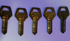 Vintage lot of 5 Star key blanks for Corbin Locks. New and Uncut Brass picture