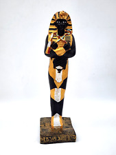 Unique  King Tut Egyptian Tutankhamen Multicolor Stone Pharaoh Statue Bazareg picture