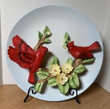 1988 Jonathan Byron Limited Edition Collector Porcelain Plate - Red Cardinals 8