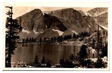 RPPC Mirror Lake, Landscape, Postmarked 1931, Laramie, WY Postcard picture