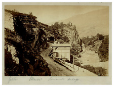 Europe, View of a Railway, Vintage Print, circa 1880 Vintage Print le picture
