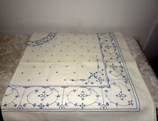 Winterling Strawflower Cloth Linen Tablecloth Bavaria Germany - 18 x 36 Square picture