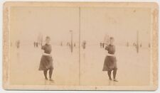 BROOKLYN SV - Coney Island Lady Bather - JS Johnston 1880s RARE picture