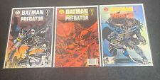 BATMAN vs. Predator, Set/Lot Of 3, #1-3 1 2 3 1991 DC Comics Dark Horse - Nice picture