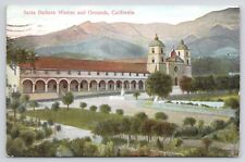 Santa Barbara California Missions and Grounds  Posted 1908 Divided Back Postcard picture