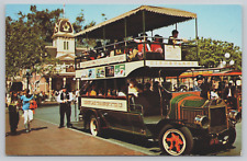 Disneyland Omnibus Anaheim CA City Hall Main Street Vintage Postcard A7 picture