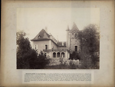 France, Avressieux, Château de Montfleury vintage albumen print albumin print picture