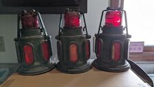 Vintage KD Lamp Road Flare Lantern #604 Lot Of 3 Untested USA Vtg Extremely Rare picture