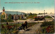 Postcard Entrance and Waiting Room, Como Park in St. Paul, Minnesota picture