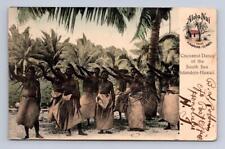 COCOANUT DANCE SOUTH SEA ISLANDERS HAWAII POSTCARD (1908) picture
