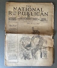 The National Republican Rare Washington DC Newspaper VTG Politics Albert T. Reid picture
