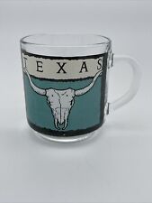 Luminarc VTG Clear Texas Tea Coffee Glass Cup 10 oz Mug Vintage picture