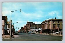 Brazil IN-Indiana, Main Street, Hotel, Pepsi Ad, 1960's Cars, Vintage Postcard picture