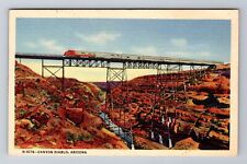 Canyon Diablo AZ- Arizona, View Of Train On Tracks, Vintage c1983 Postcard picture