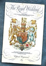 1981 Official Royal Wedding Program-Prince Charles, Diana Spencer picture