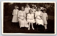 Family Picture RPPC 1913 Vintage Postcard POSTED picture
