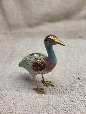 Vintage Chinese Cloisonné Shorebird Bird Miniature picture
