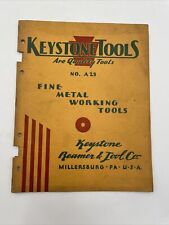 Vintage Keystone Reamer Fine Metal Working Tools Catalog A25 1939 Tool Book picture