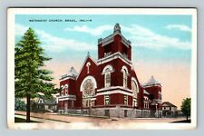 Brazil IN Indiana, Methodist Church Vintage Souvenir Postcard picture