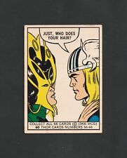 1966 Donruss Marvel #60 ~ THOR RC ~~ Just Who Does Your Hair?   Nice Card picture
