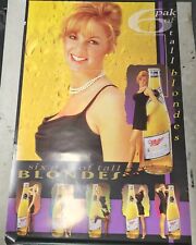 Vintage Miller Lite Poster 6 Pack Of Tall Blondes picture