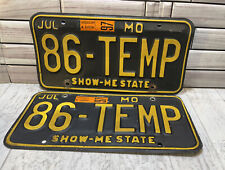 1997 Missouri Personalized 86-TEMP (Tempo?) set of plates  picture