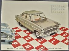 1959 Ford Consul Zephyr Zodiac Sedan Brochure English Excellent Original 59 picture