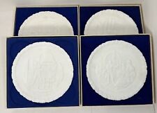 Fenton Bicentennial Commemorative Plates Milk Glass White Set picture