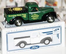 DIE CAST METAL 1940 FORD PICK UP TRUCK HEMMINGS MOTOR NEWS LOCKING COIN BANK picture
