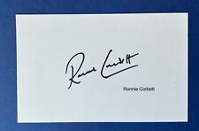 Ronnie Corbett Two Ronnies Comedy Legend Autographed Signed Card + COA picture