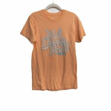 Disney Peach T Shirt Graphic Walt Disney World 1971 Crew Pullover Short Sleeve S picture