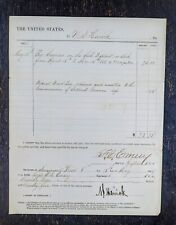 1865 Civil War Pay Voucher to F.C. Emery as a Clerk picture