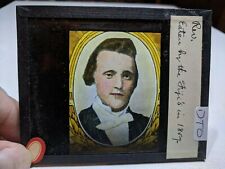 COLORED Glass Magic Lantern Slide DTO Thomas Baker, preacher EATEN BY CANNIBALS picture