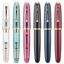 Jinhao 9019 Dadao Fountain Pen #8 Nib Big Size High Capacity Converter Resin Pen picture